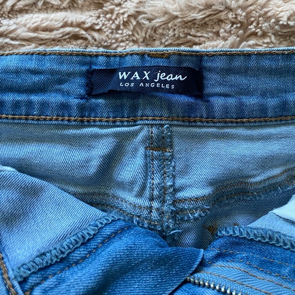 Fashion Nova Ripped Jean Mini Skirt - Picture 3 of 4